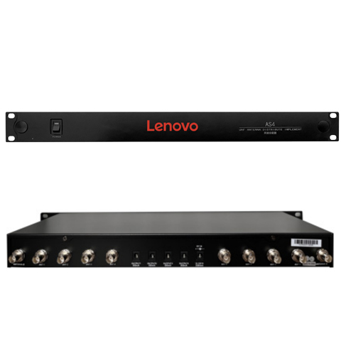联想Lenovo|会议无线话筒 AS4 四通道天线分配器 演出音箱工程