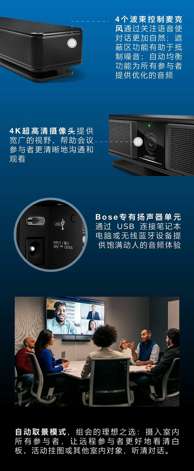 隆重推出 | Bose VideoBar VB-S 音视频一体机 